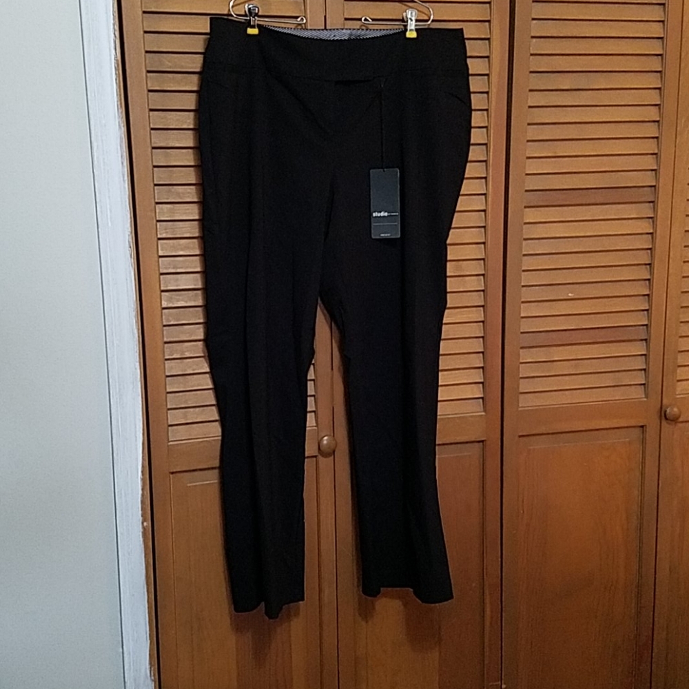 High rise work pants